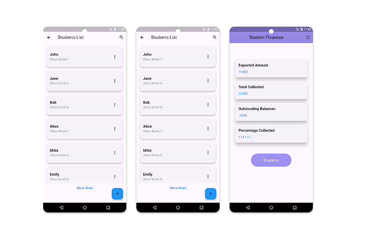 Digital Bursar Mobile App (Flutter & Nodejs)